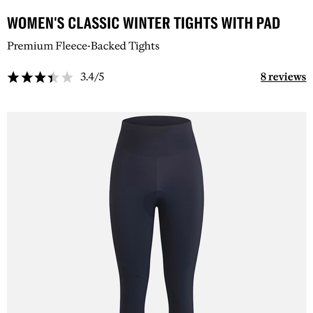 Rapha Classic Winter Tights with Pad